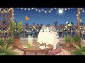 Mochi Cat Night Balcony 🌙 Chill Midnight Beats 📓 Cozy Lofi for Journaling & Study