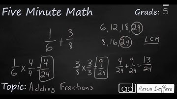 5th Grade Math Adding Fractions