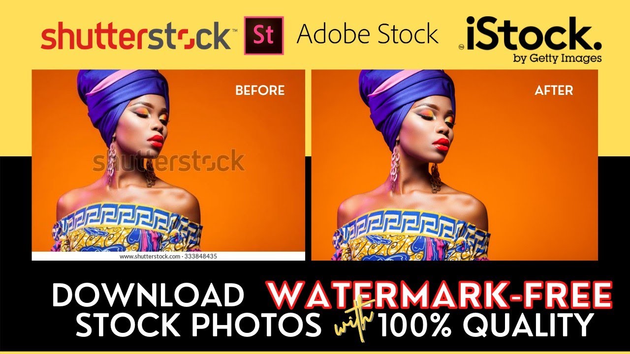 How To Download Stock Photos/Images Without Their Their Watermarks (3 Effective Methods)