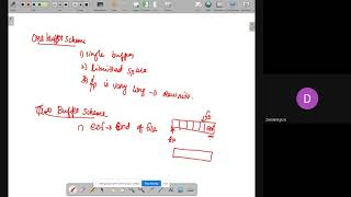 One buffer and Two buffer Scheme-Module 1-Part 8
