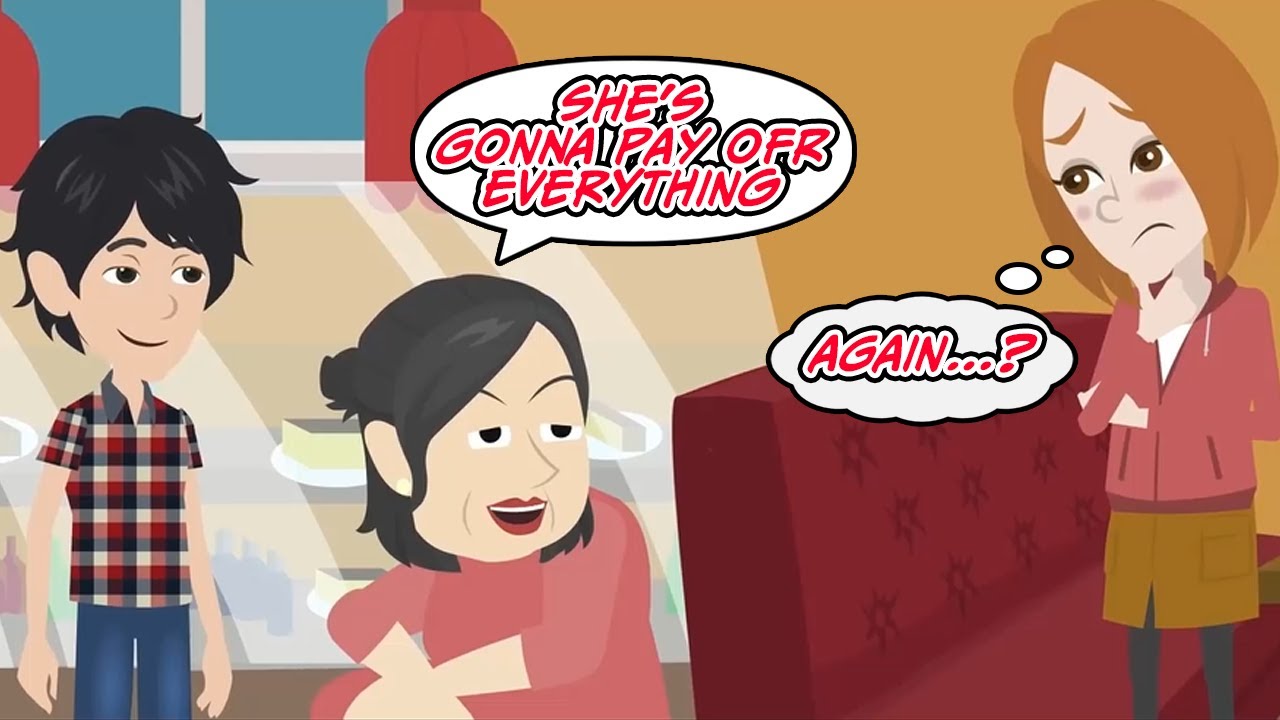 My friend made me pay the bills for her night out… [Text + Animation]