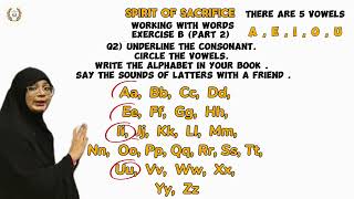 Exercise B Part 2 Working with words | Unit 1 - Spirit of Sacrifice | English | Grade 2 | SNC |  TMA