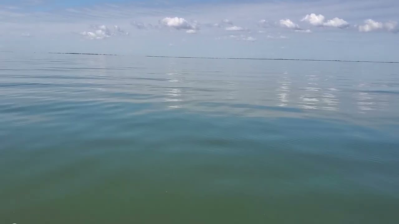 West Bay, Lake Como, Galveston Texas with Jess Jess Elodie in the Gheenoe.