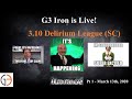 G3 Iron is live! Playing the 3.10 Delirium League Launch!