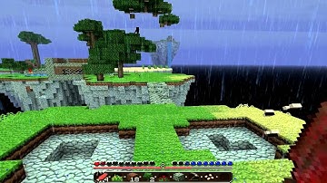 Minecraft - The Floating Shards Part 11 - The never ending rain