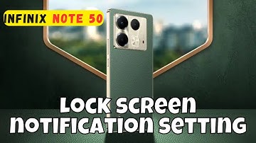 Lock screen notification setting infinix Note 50 || How to set lock screen notifications  #infinix