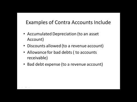 Contra Account  Definition + Journal Entry Examples