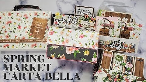 ❤❤HUGE 3D PROJECT SHARE USING ONLY THE SPRING MARKET COLLECTION FROM CARTA BELLA😀❤COME SEE