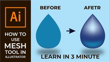 HOW TO USE MESH TOOL IN ILLUSTRATOR [ILLUSTRATOR TUTORIALS]