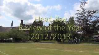 Sandbach School Head Boy Review (Senior) 2013