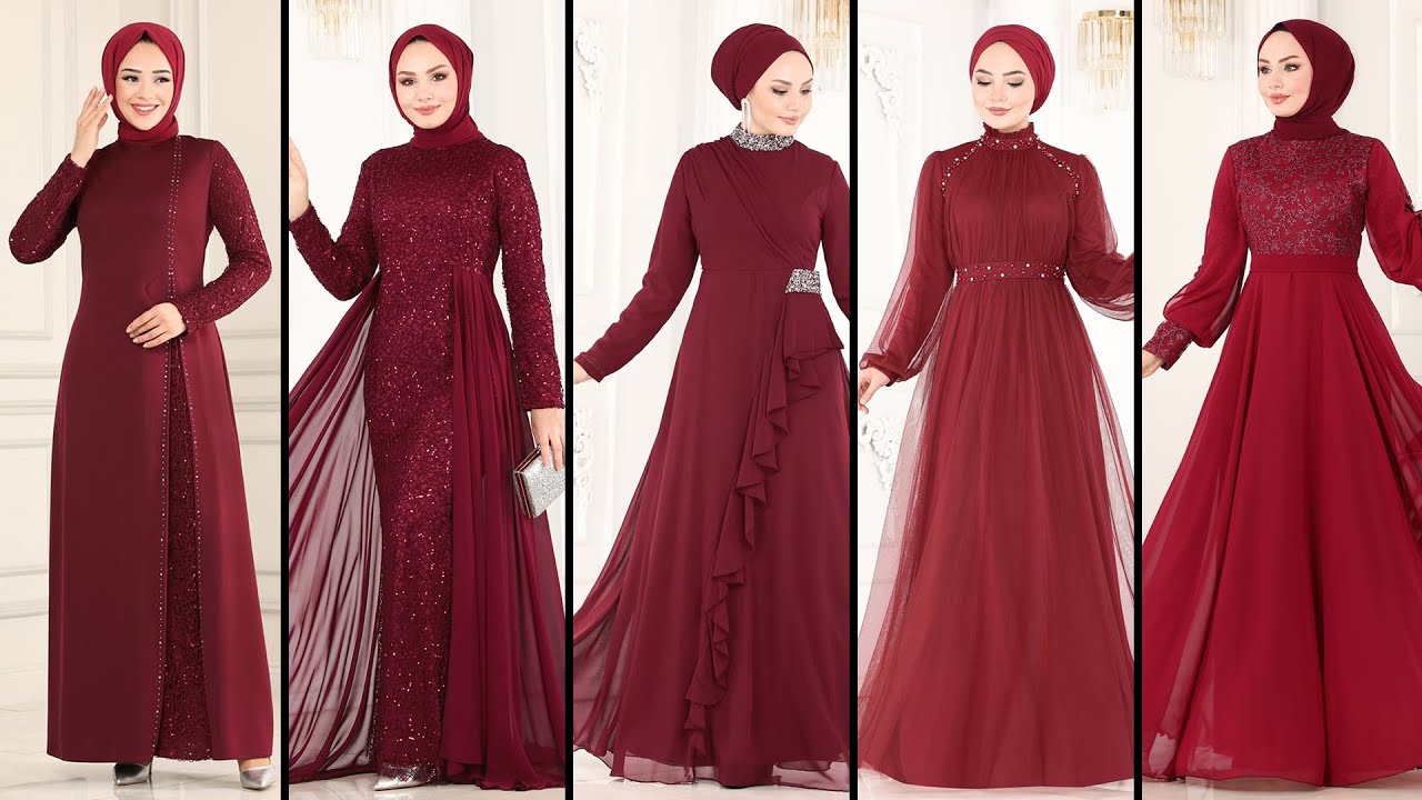 ModaSelvim Bordo Abiye Modelleri | Breathtaking Burgundy Evening Gowns: Unveiling the Latest Trends!