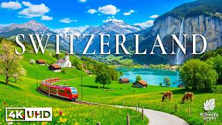 Switzerland 4K 🚂 Scenic Villages, Mountain Views & Traditional Swiss Life | 4K Ultra HD
