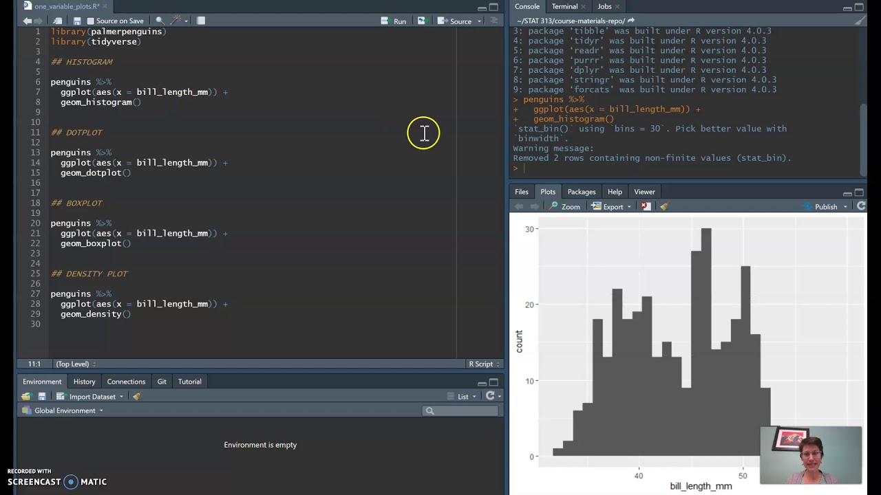 One Variable Plots in ggplot - YouTube