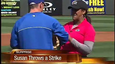 ABC15's Susan Casper throws out first pitch