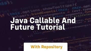 java callable and future tutorial