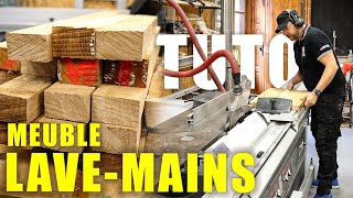 ✅  FABRIQUER UN MEUBLE LAVE-MAINS EN BOIS - TUTO - LJVS