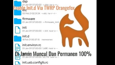 Cara Mengaktifkan Init.d 💯% Berhasil Lewat TWRP