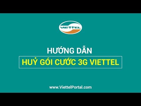 cách để hủy gói cước 3g