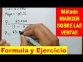 Como sacar el PRECIO de un producto (método del MARGEN SOBRE LAS VENTAS)