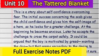 Class 11 English | Unit 10 Human Life and Family Relationship | The Tattered Blanket Exercise screenshot 4