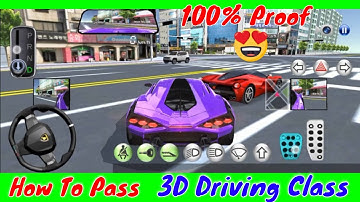 3D Driving Class 2021 - How to Pass Course Test | Full Tutorial | Android  Gameplay Application | HD