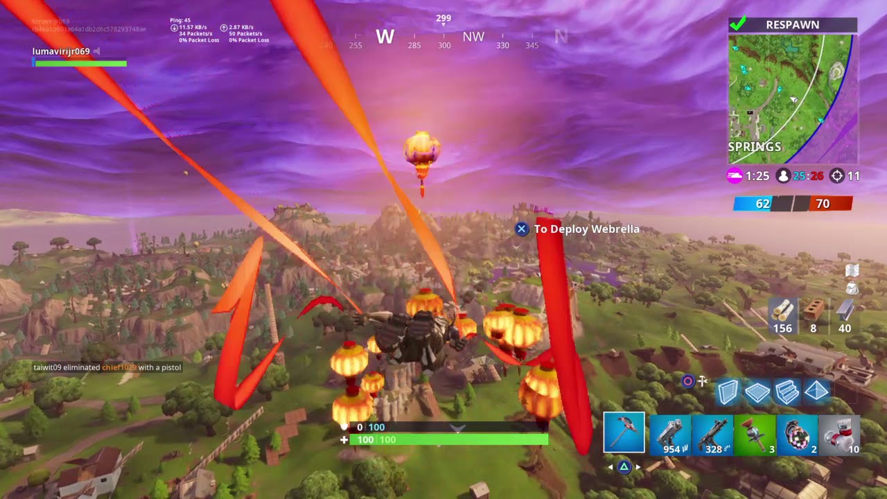 Fortnite blue gun only YouTube