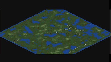 OpenTTD Minimap Timelapse (Citybuilder, 40x speed, ~60 minutes game time)