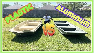 PLASTIC vs ALUMINUM! Which is the BETTER BOAT? 