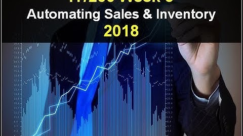 IT 200 Week 3 Automating Sales And Inventory