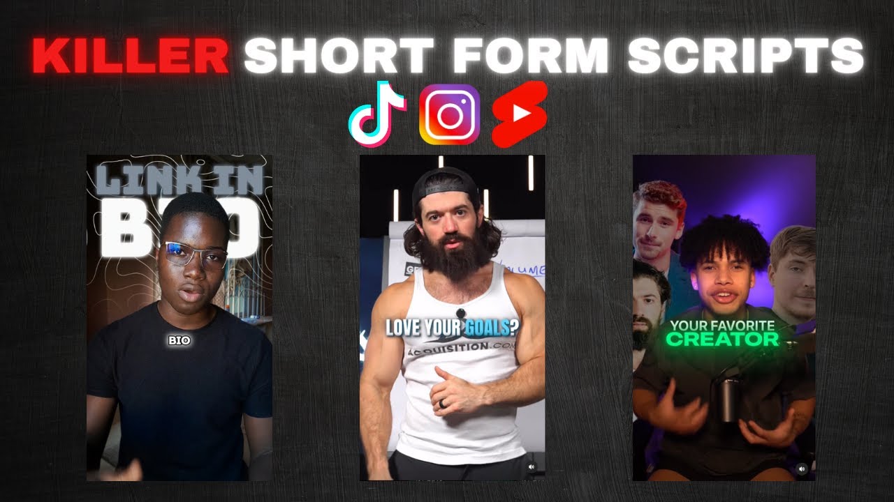 How To Script Killer Short Form Content in 10 minutes