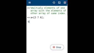 Element wise multiplication of two arrays in MATLAB.