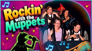 We Ride The NEW Muppets Themed Rock 'N' Roller Coaster! POV