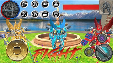 Dino Robot Car Transform Games - 3D racing car android gameplay 🔥