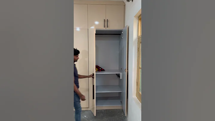 Modular wardrobe design ideas #interiordesign #woodwork #interior #wardrobe #ytshorts #smartwork