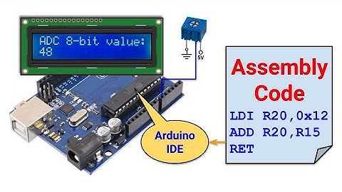 Assembly via Arduino (part 6) - ADC Hex Value on LCD