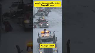 Massive Snowstorm hits Dallas, Texas USA today #snow #dallas #texas #texassnow #winterstorm  #news