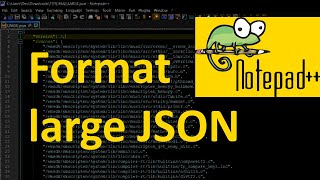 How to format large JSON file easily on Windows via Notepad++ byAO