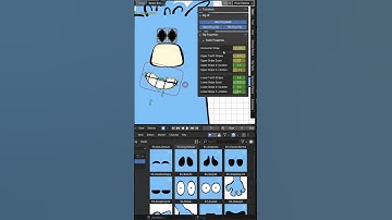 2D Face Rig with Nodes in Blender #rigging #node #b3d