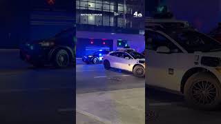 Waymo car blocks traffic during Austin mass shooting | NBC New York