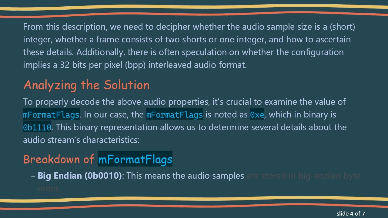 Understanding PCM Audio Frame Samples: What You Need to Know