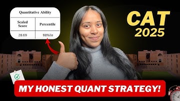 I Scored 98%ile in My CAT Quants as a Non Engineer | Last Week Quants Strategy | CAT Exam 2025