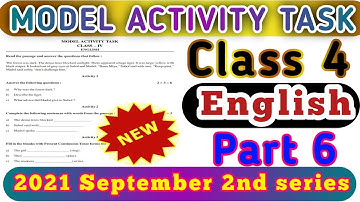 model activity task class 4 English part 6/ 2021 September/new/2nd series/ মডেল অ্যাক্টিভিটি টাস্ক