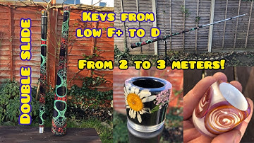 Double slide deep drone didgeridoo