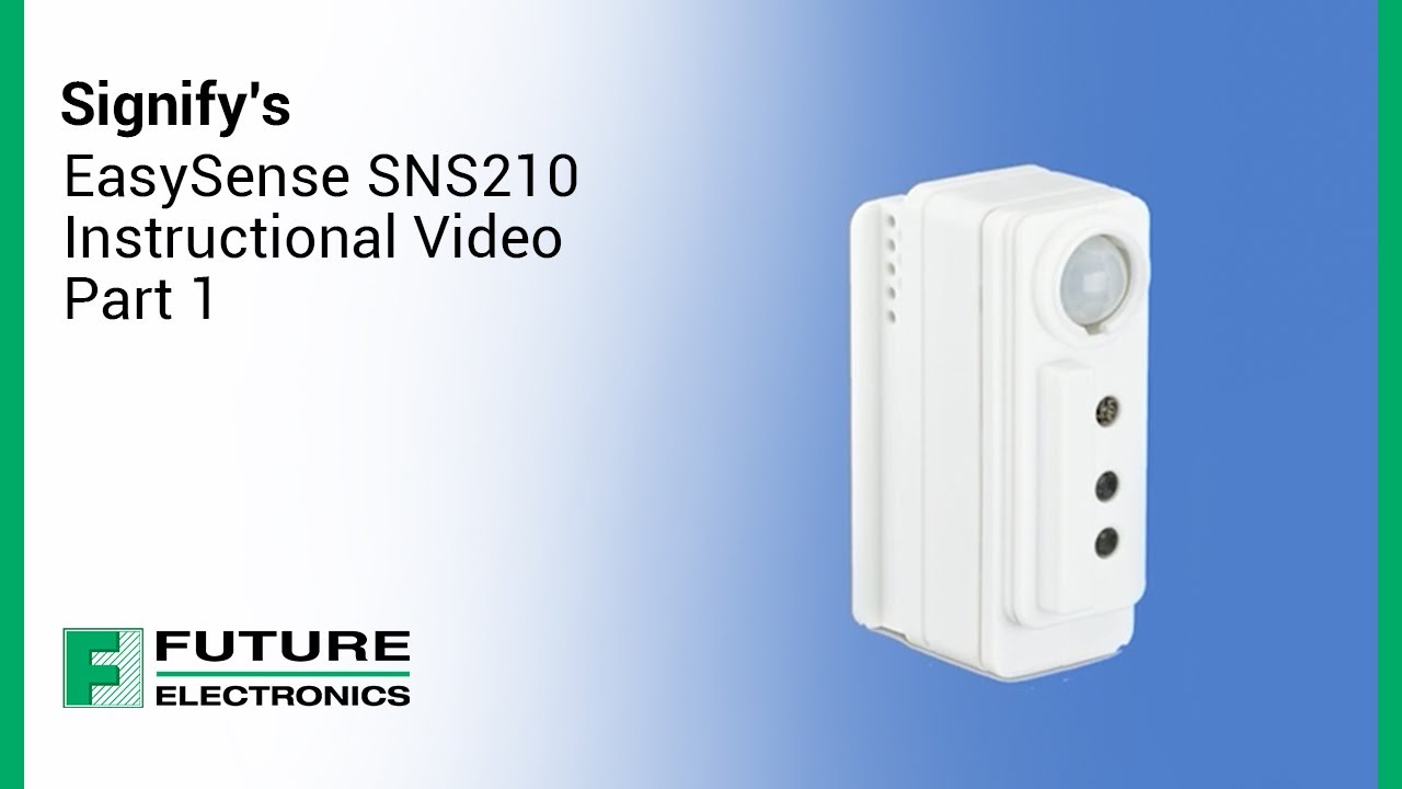 Signify EasySense SNS210 Instructional Video Part 1