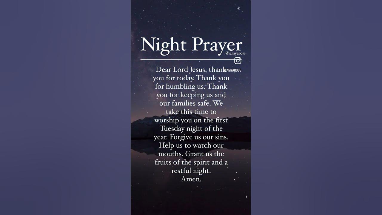 Night Prayer 🧎🏾‍♀️#prayer #nightprayer #jesuschrist  #jesus #daily #dailyprayer