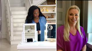 Blushly Hollywood Vanity Mirror with Phone Mount on QVC screenshot 3