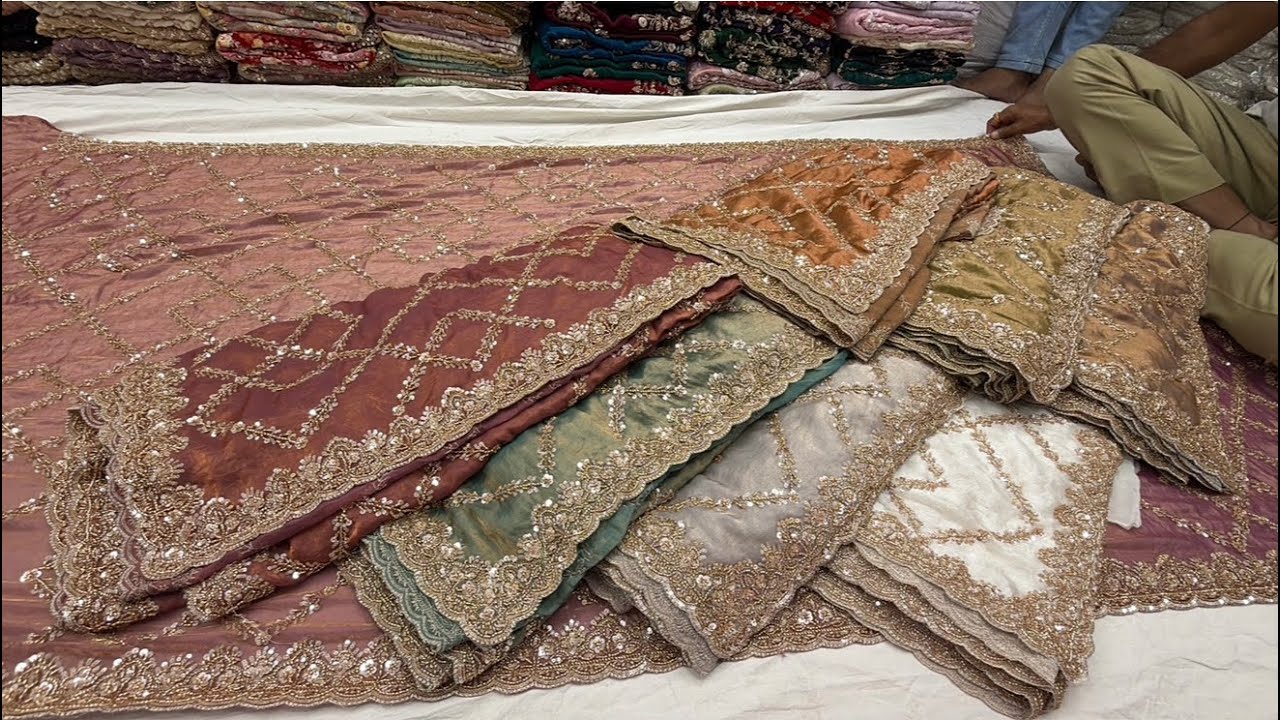 Chickpet Bangalore wholesale fancy designer sarees||Single saree courier available