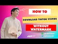 Best Way on How to Download TikTok Videos Without Watermark 2025