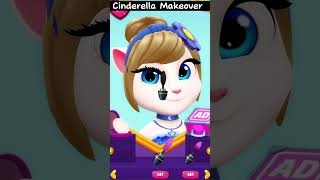 Cinderella Makeover - My Talking Angela 2 😍👠 #shorts #mytalkingangela2 #cosplay screenshot 3