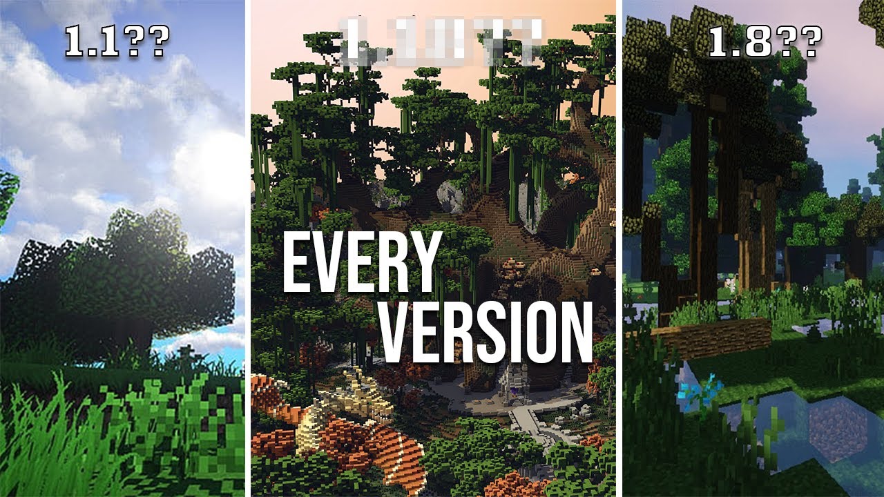Minecraft, but its the SAME SEED in every version...